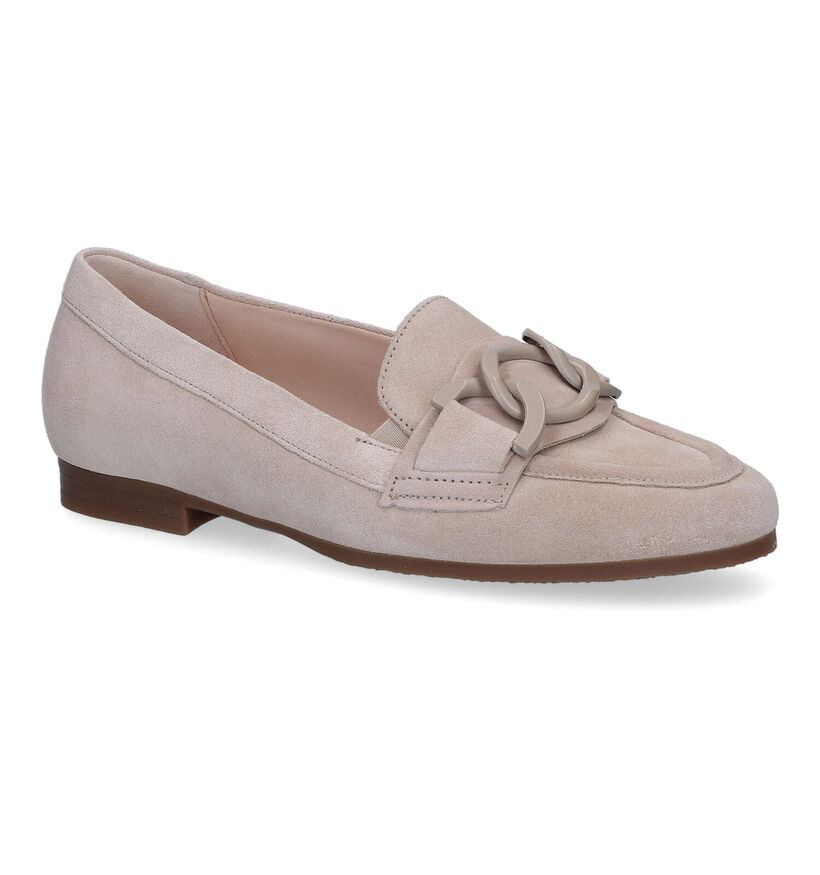 Gabor Beige Mocassins in daim (306212)