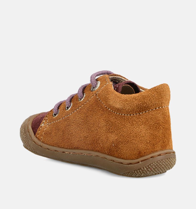Naturino Cocoon Boots &agrave; lacets en Marron pour filles (380137) - pour semelles orthop&eacute;diques
