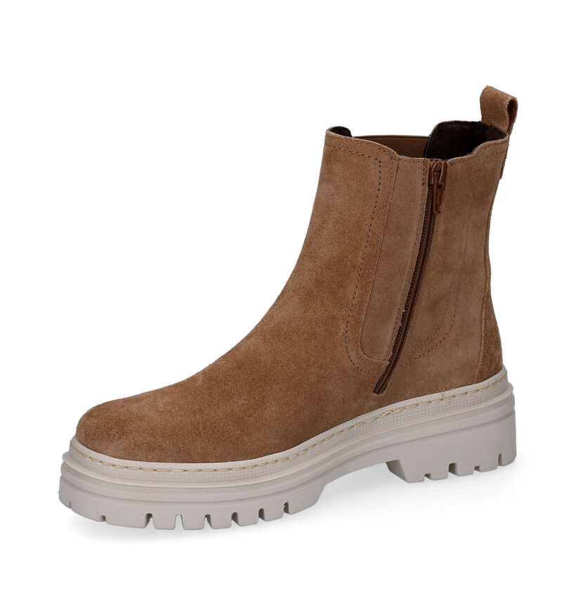 Gabor Best Fitting Bottines en Cognac en daim (297230)