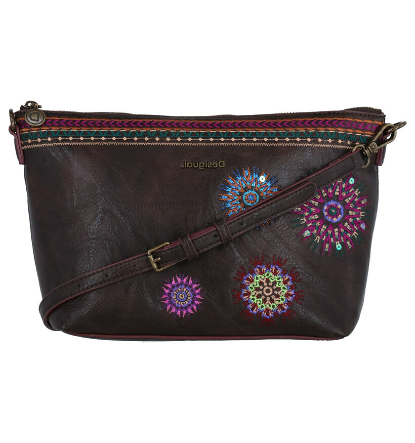 Desigual Sac porté croisé en Brun en simili cuir (279943)