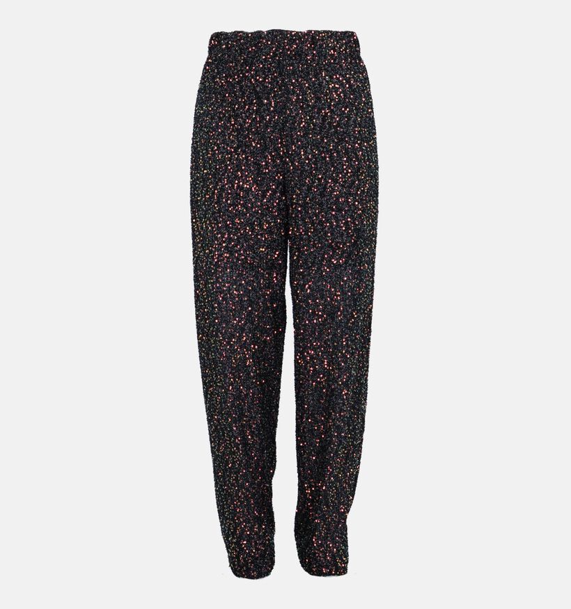 Vila Scara Pantalon paillette en Noir pour femmes (342081)