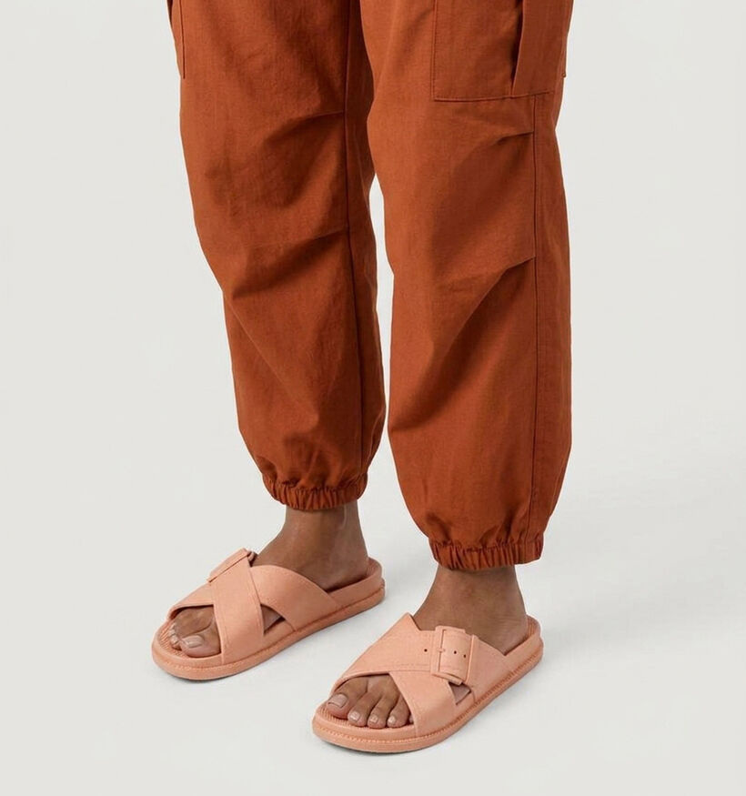 Freedom Moses Cross Basic Oranje Slippers voor dames (370840)