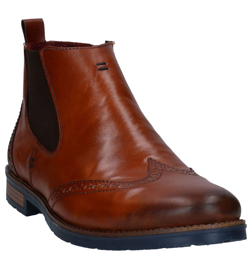 Rieker Cognac Boots in leer (281821)