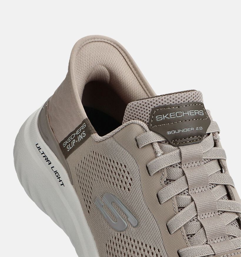 Skechers Bounder 2.0 Emerged Taupe Sneakers voor heren (371073)
