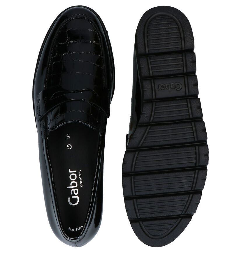 Gabor OptiFit Zwarte Instappers in lak (282433)
