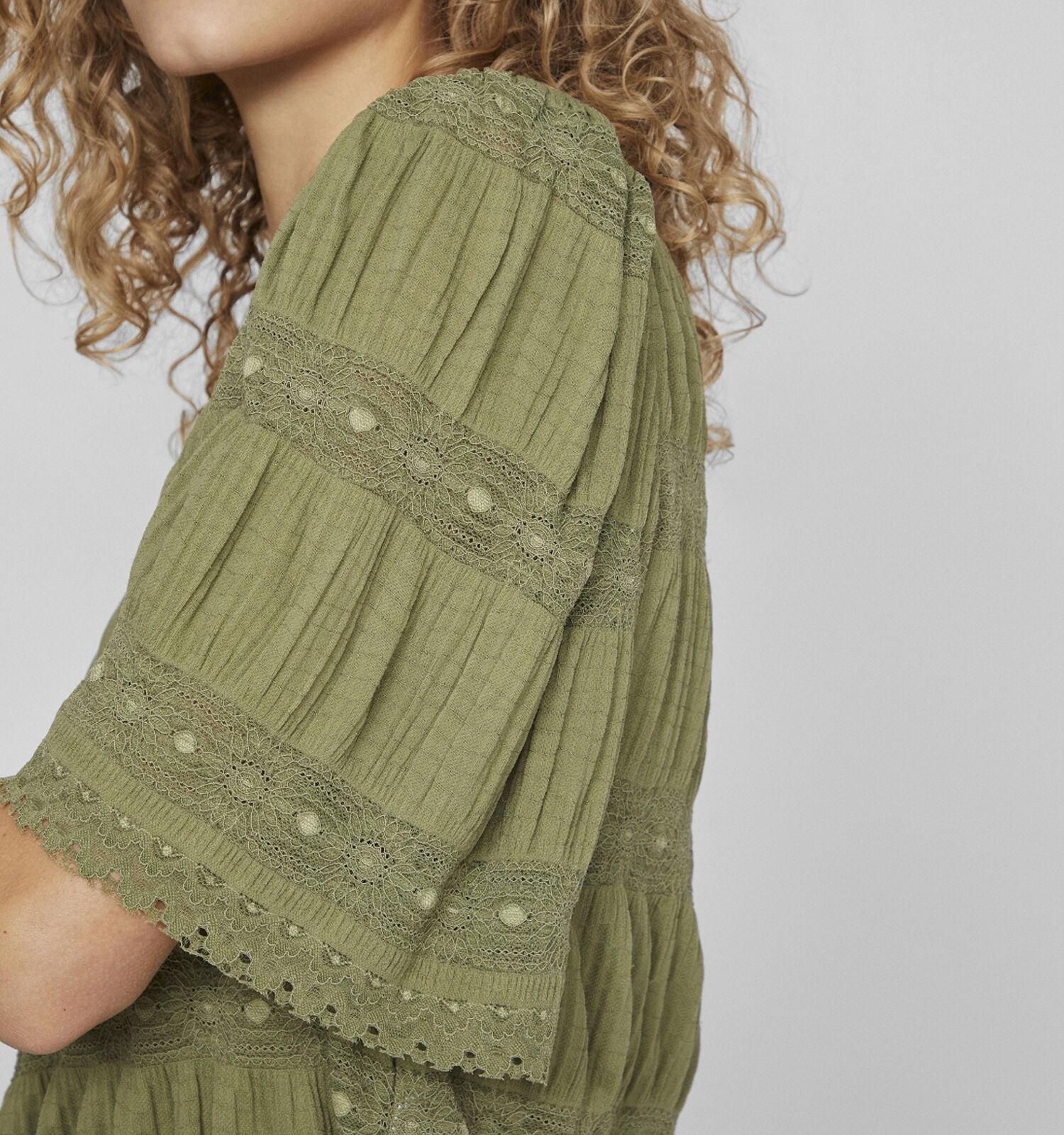 Vila Lea Kaki T shirt Dames T shirts Online op TORFS.BE