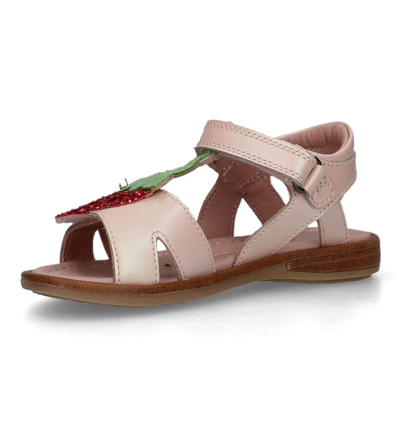 STONES and BONES Strav Sandales en Rose pour filles (325892)