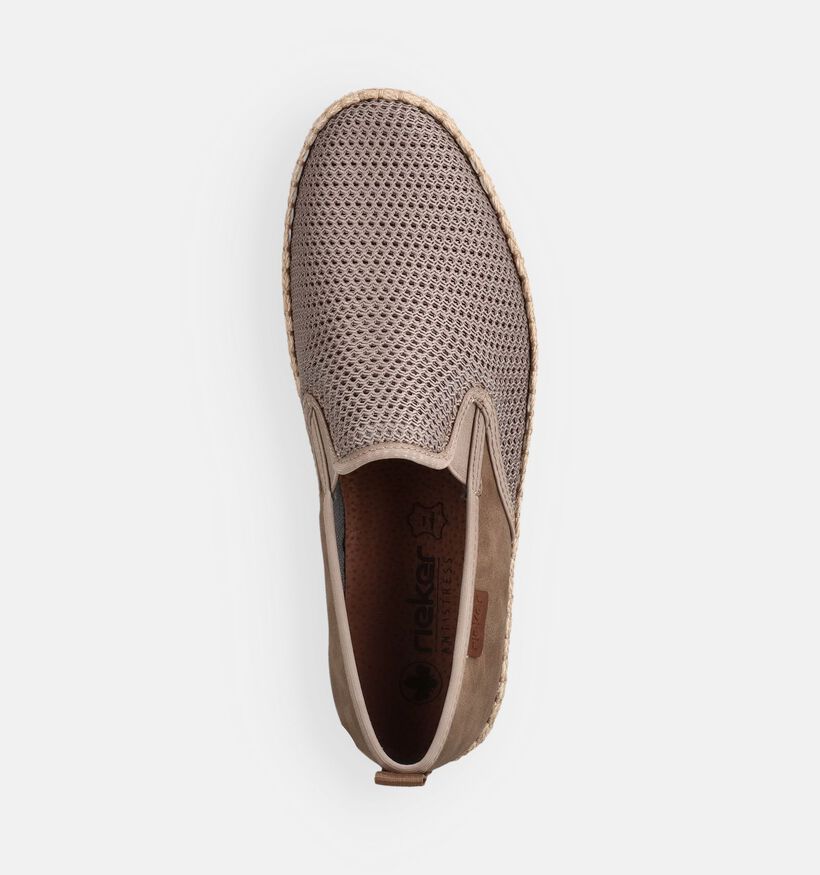 Rieker Espadrilles en Gris/Taupe pour hommes (370482)