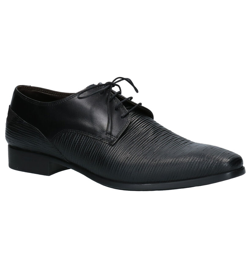 Ambiorix Dorset Chaussures Habillées en Noir en cuir (259378)