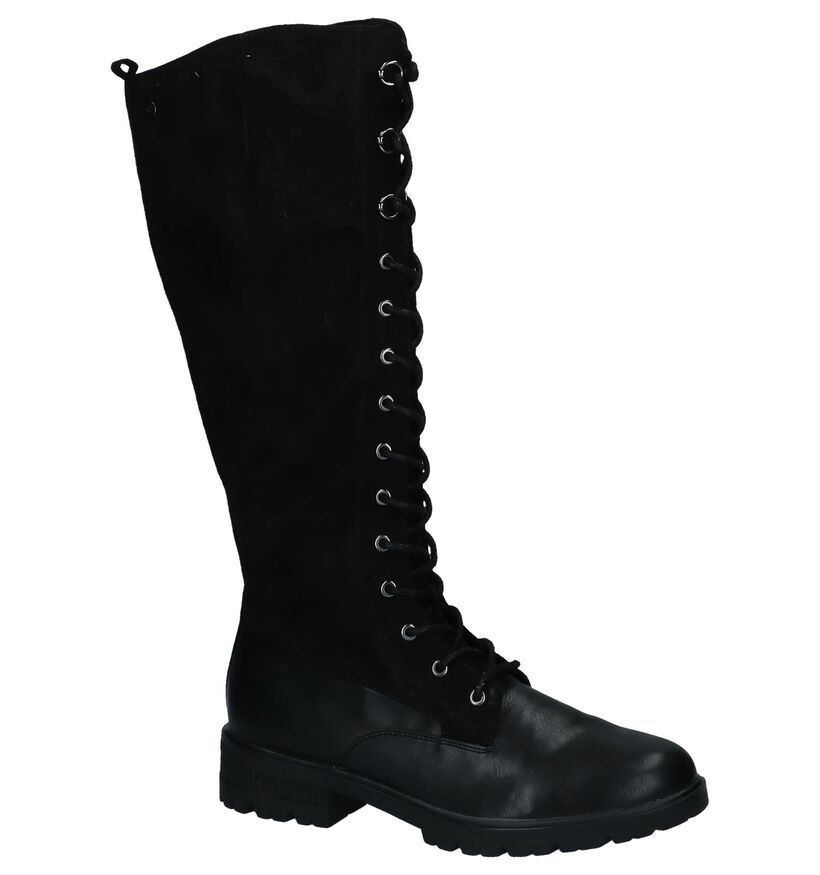 Tamaris Bottes hautes en Noir en velours (226788)