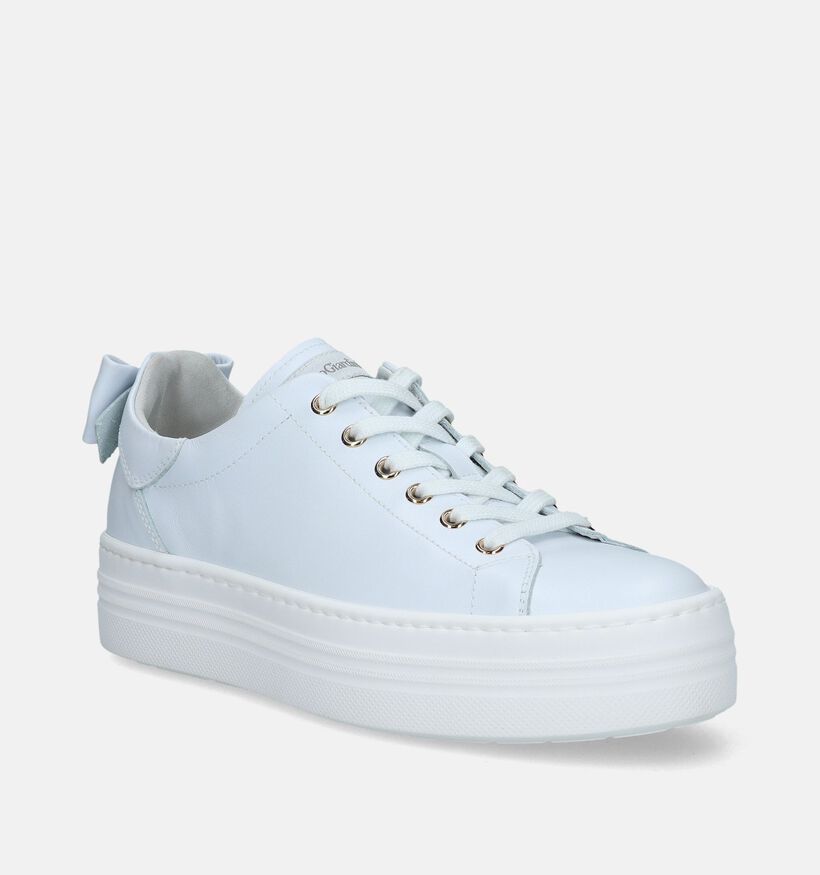 NeroGiardini Witte Sneakers voor dames (337147) - geschikt voor steunzolen