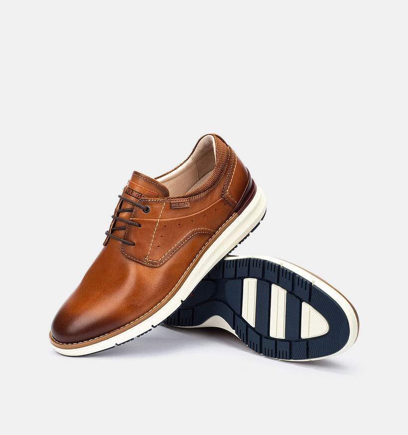 Pikolinos Manacor Cognac Veterschoenen voor heren (370613) - geschikt voor steunzolen