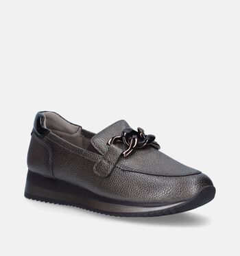 Jana Lage schoenen Zwart/Bruin/Zilver