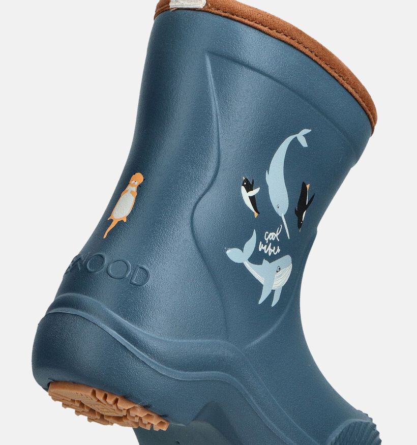 Liewood Aston Bottes de Pluie en Bleu pour filles, garçons (359745) - pour semelles orthopédiques