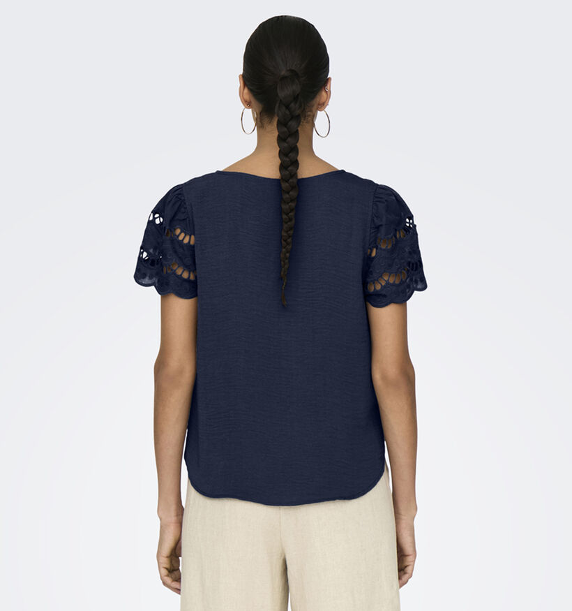 JDY Hannah Blauwe T-shirt voor dames (353254)