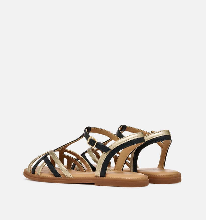 Geox Karly Gouden/Zwarte Sandalen voor meisjes (370120)