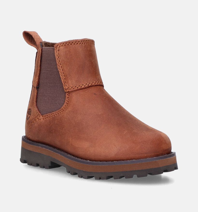 Timberland Courma Kid Chelsea Bottines en Noir pour filles, garçons (345249) - pour semelles orthopédiques