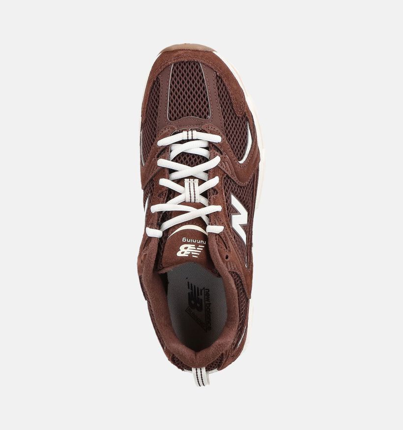New Balance 530 Baskets basses en Brun fonc&eacute; pour femmes (375012) - pour semelles orthop&eacute;diques