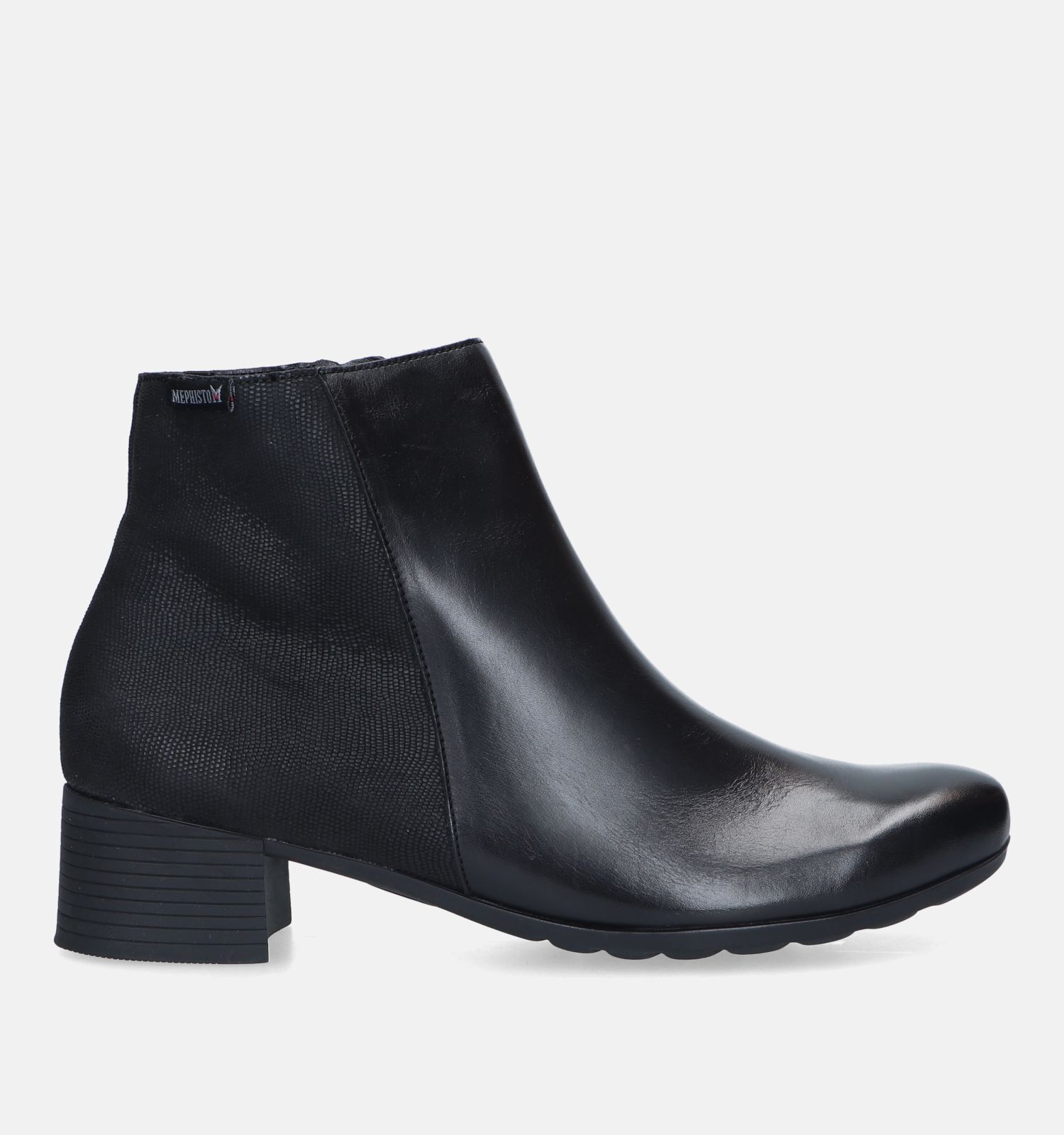 Mephisto Genna Zwarte Korte enkellaarzen | Dames Enkellaarsjes | Online op  TORFS.BE