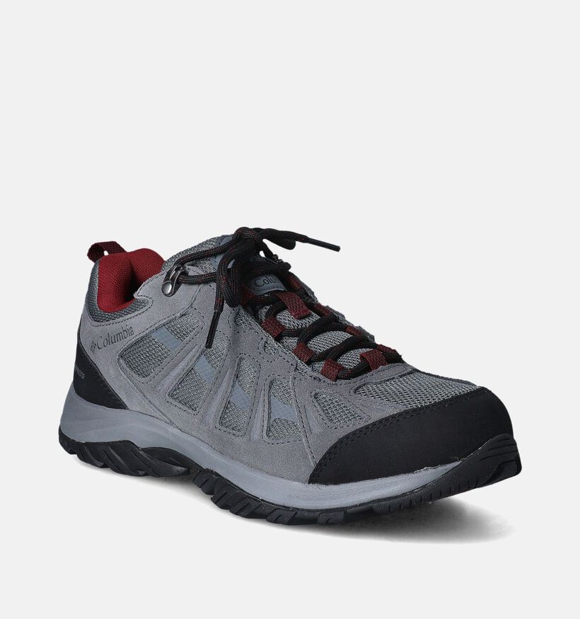 Columbia Redmond Waterproof Chaussures de marche basses en Gris pour hommes (352796) - pour semelles orthopédiques
