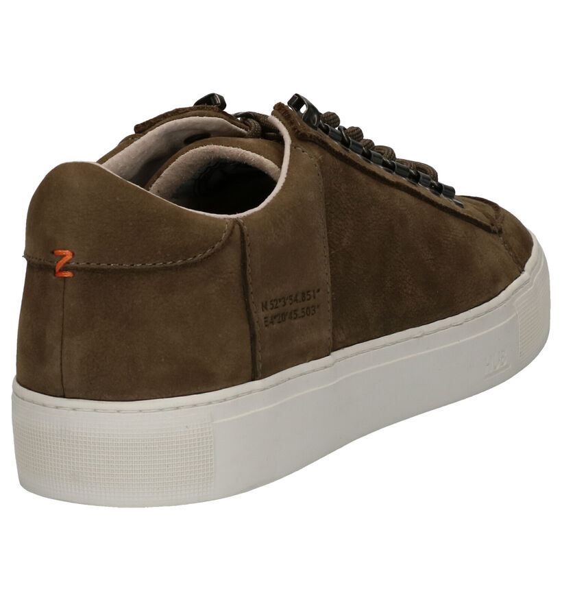 Hub Tournament Kaki Casual Schoenen in nubuck (255789)