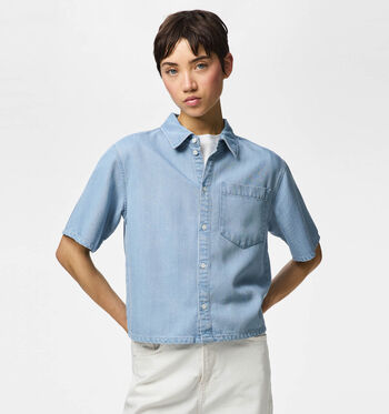 Pieces Blouses Blauw