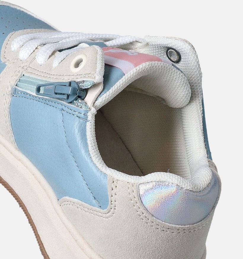 Milo & Mila Beige/Blauwe Sneakers voor meisjes (354250)