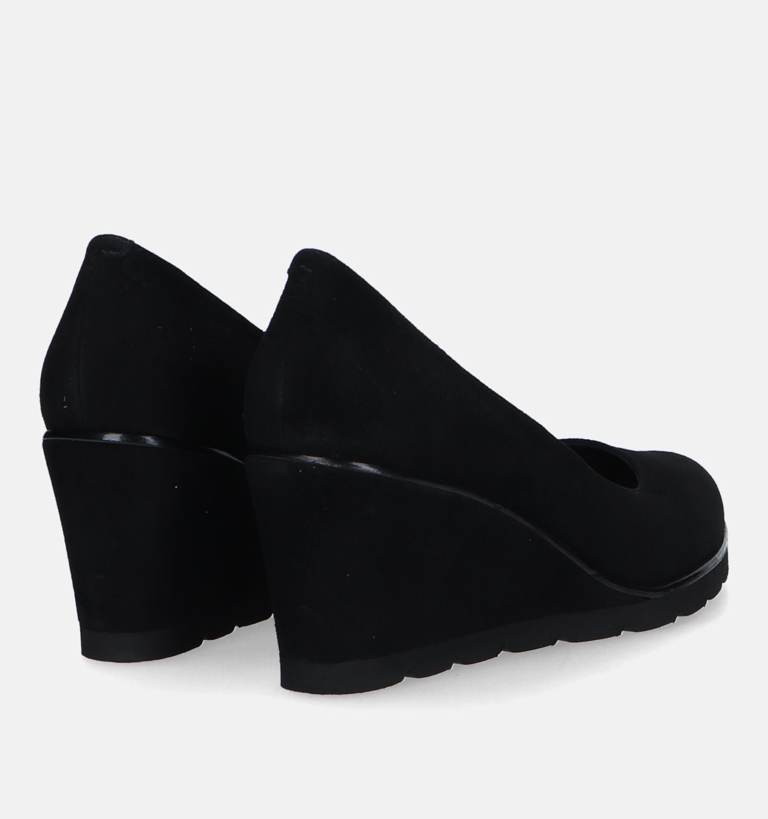 Escarpin noir talon compensé discount