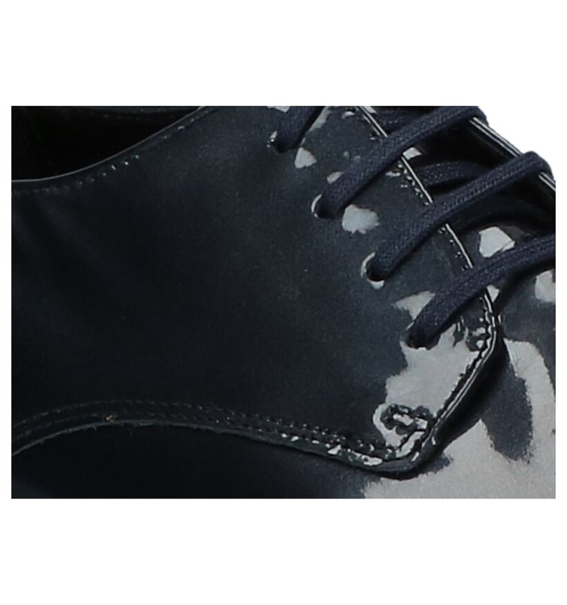 ECCO Chaussures à lacets en Bleu foncé en cuir (235729)
