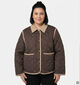 Vero Moda Curve Emily Donkerbruine Korte Jas voor dames (378122)