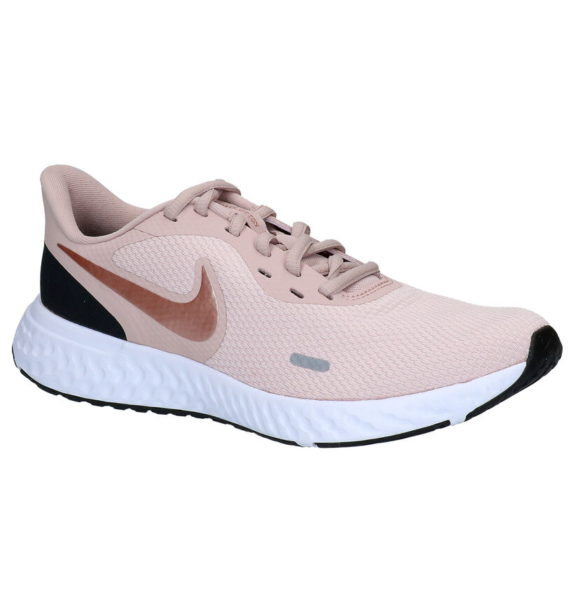 Nike Revolution 5 Zwarte Sneakers in kunstleer (290920)