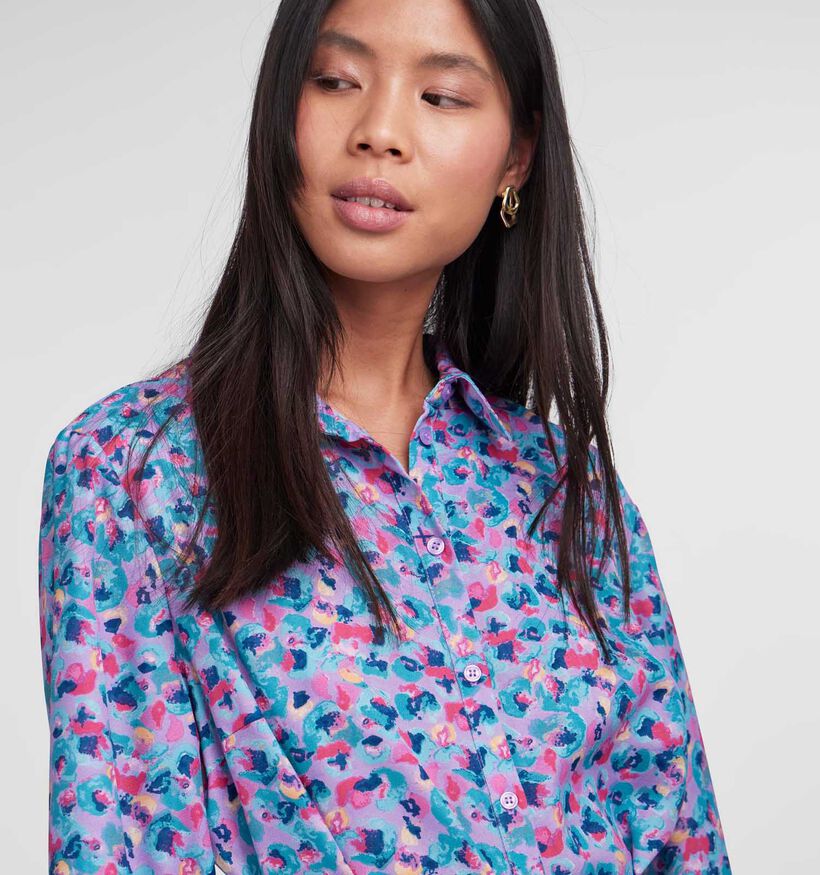 Pieces Blauwe Hemdjurk voor dames (335157)