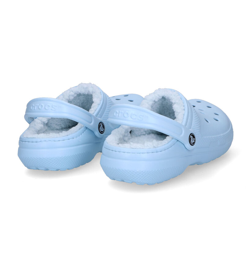 Crocs Classic Fuzz-lined Clog Zwarte Slippers voor dames (298589)