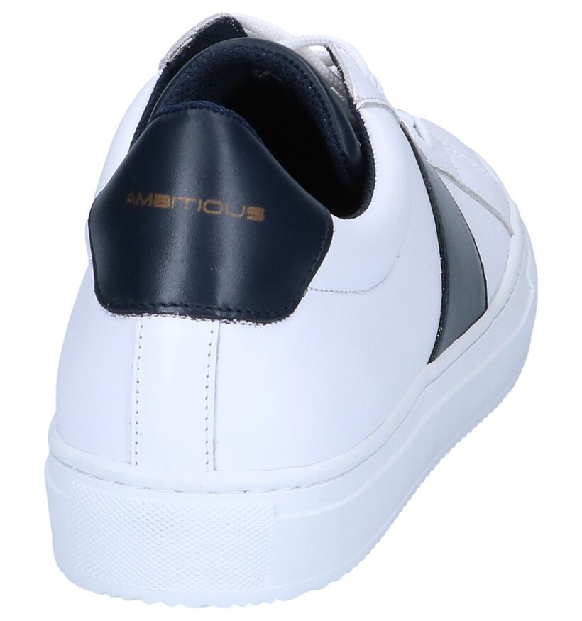 Witte Casual Veterschoenen Ambitious in leer (239154)