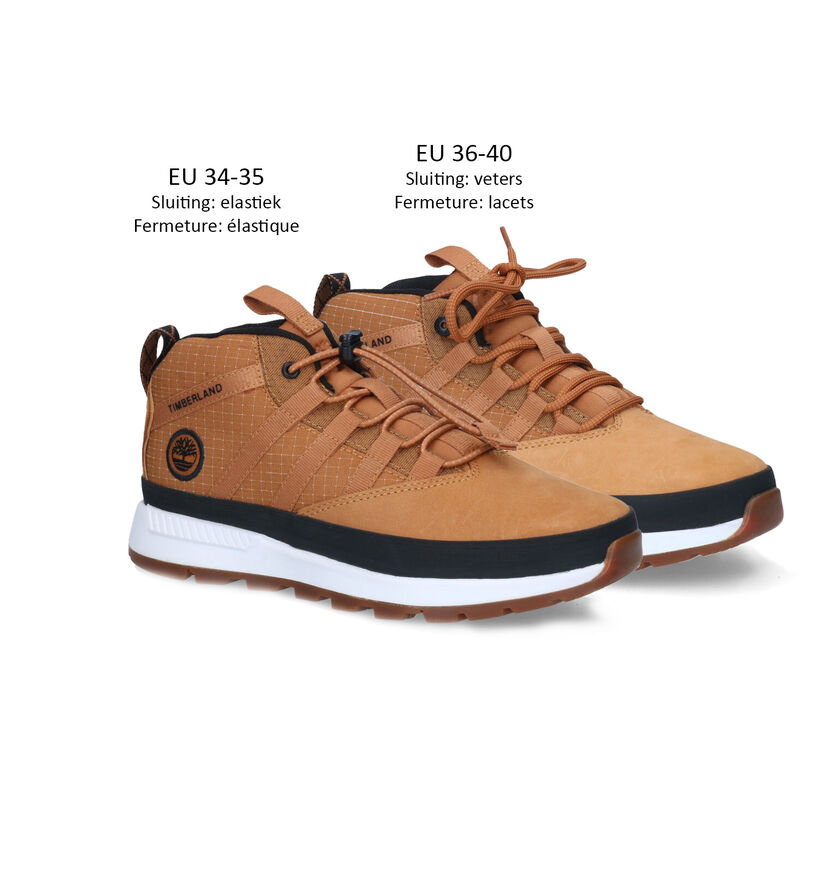 Timberland Euro Tracker Super OX Bottines en camel pour garçons (313057) - pour semelles orthopédiques