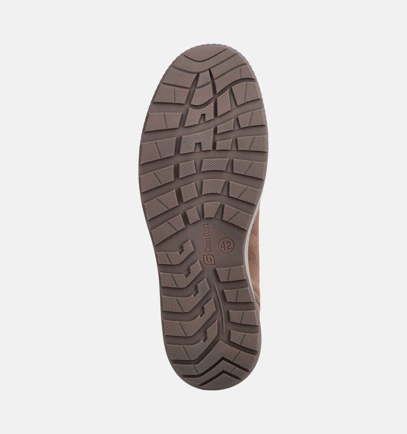 G-Comfort Chaussures &agrave; enfiler en Marron pour hommes (381389) - pour semelles orthop&eacute;diques