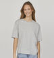 SISTERS POINT Heda Loose Grijze T-shirt voor dames (355141)