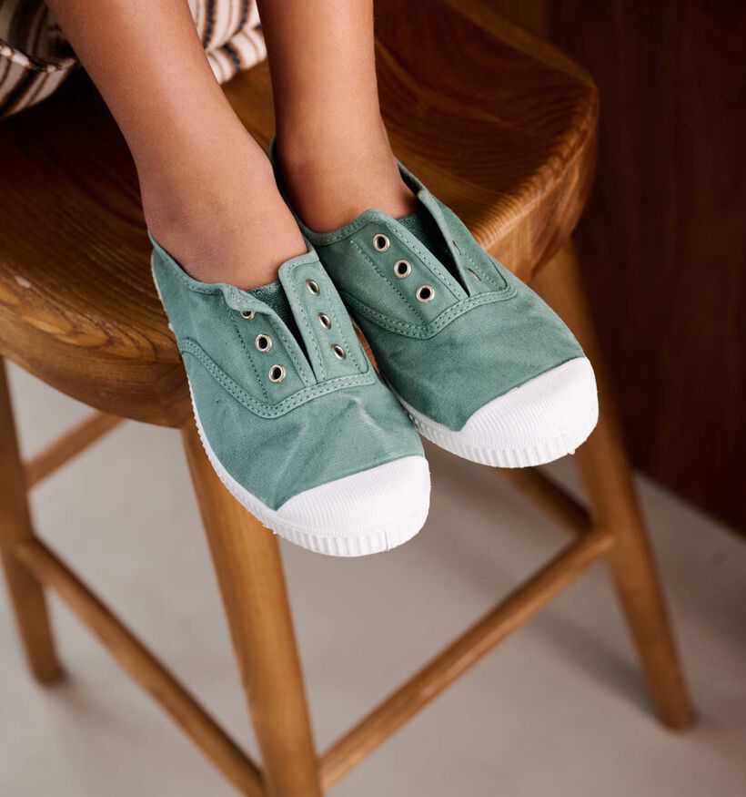 Cienta Groene Slip-ons voor meisjes, jongens (340025) - geschikt voor steunzolen