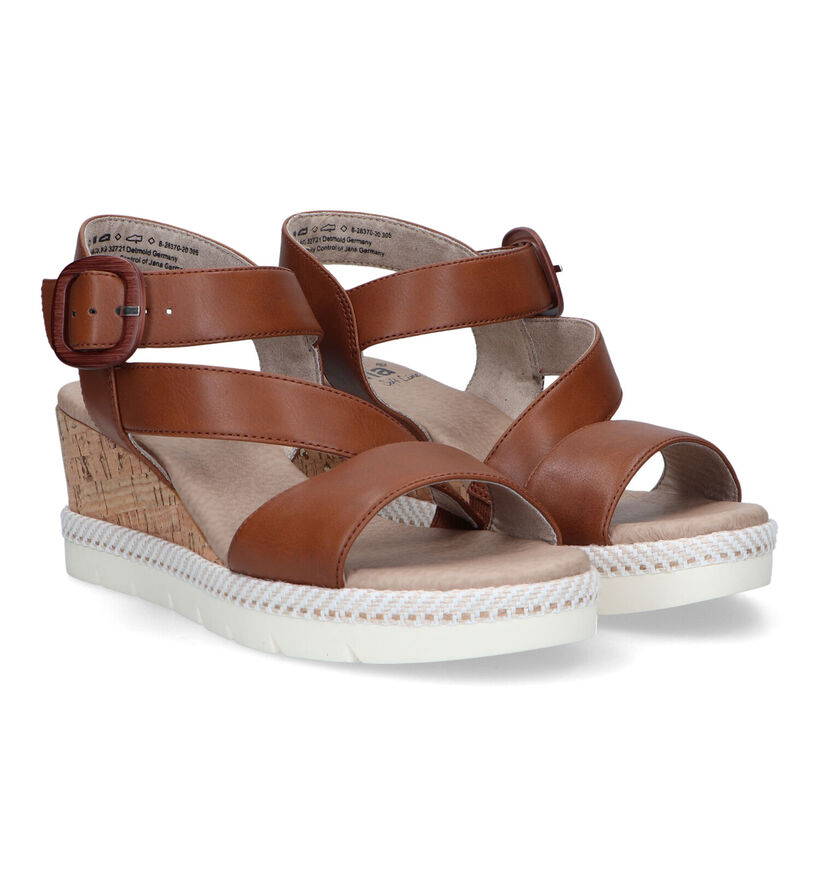 Jana Cognac Sandalen voor dames (323024)