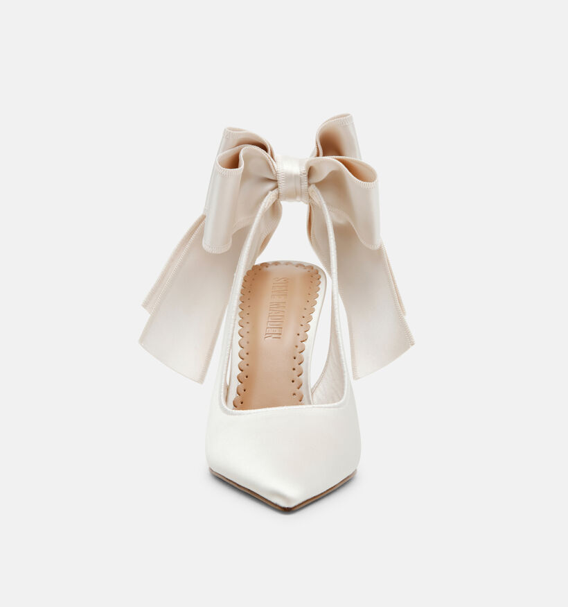 Steve Madden Teacup Ivory Satin Witte Pumps voor dames (379918)