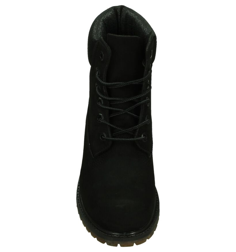 6 Inch Premium Bottillons en Noir en cuir (200527)