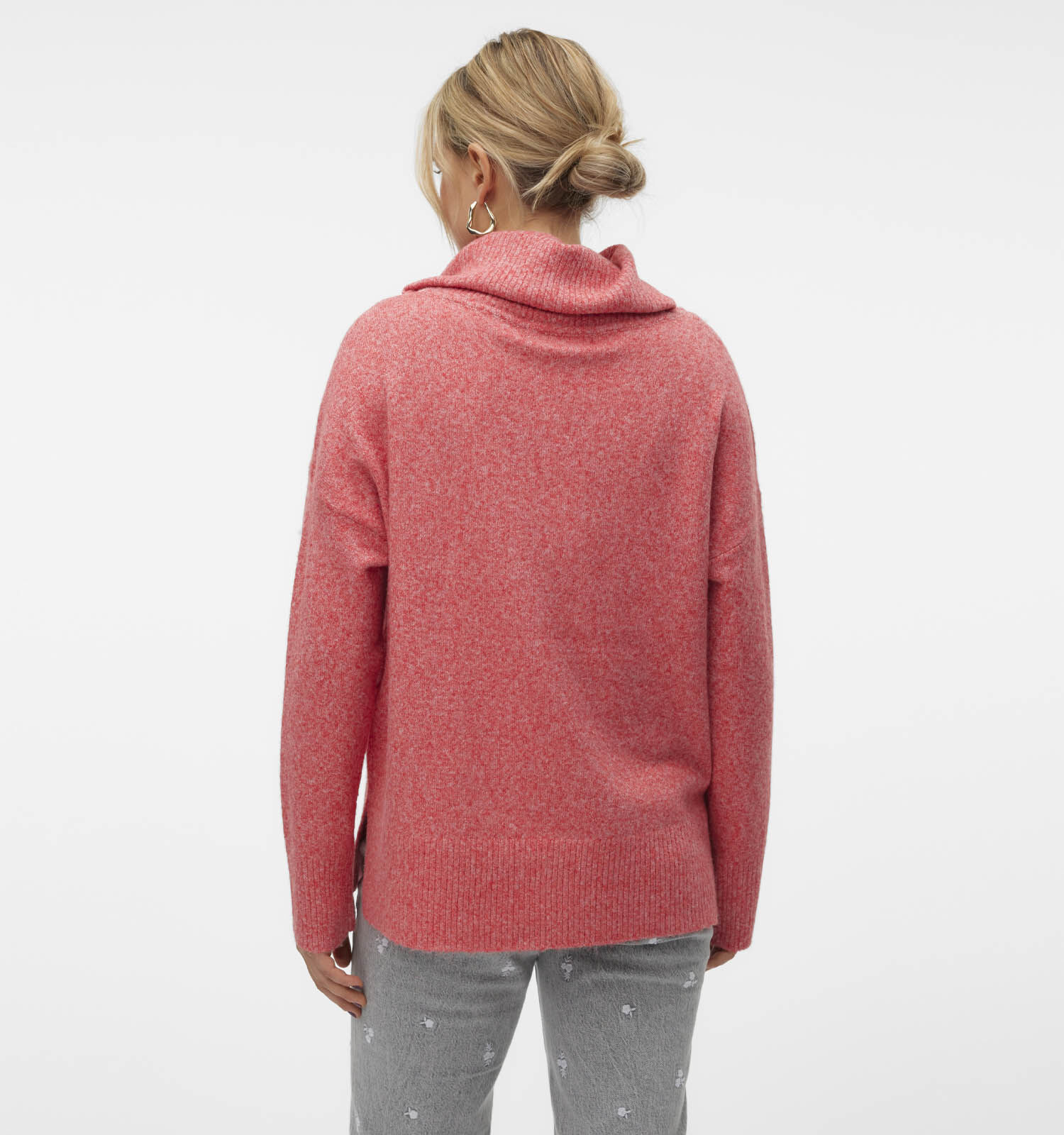 Vero Moda Doffy Rode Trui met rolkraag Dames Truien Online op TORFS.BE