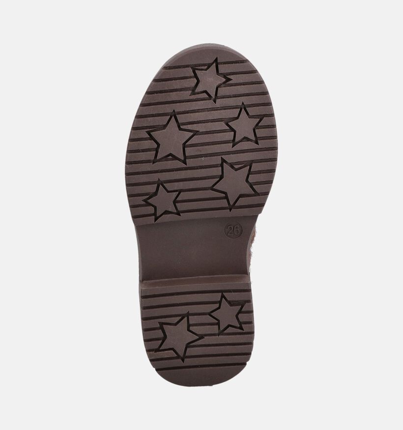 Milo & Mila Boots &agrave; lacets en Marron pour filles (378969)