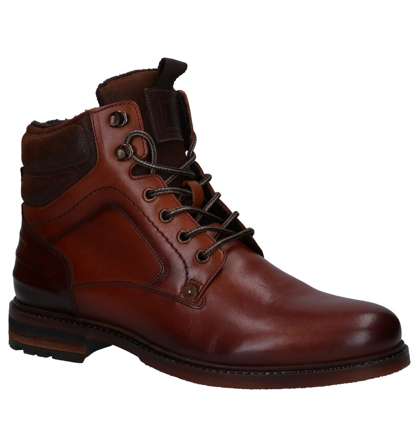 Borgo Sport Universal Bottines en Cognac en cuir (282093)