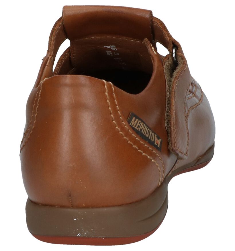 Cognac Sandalen Mephisto Rafael Antica in leer (246474)