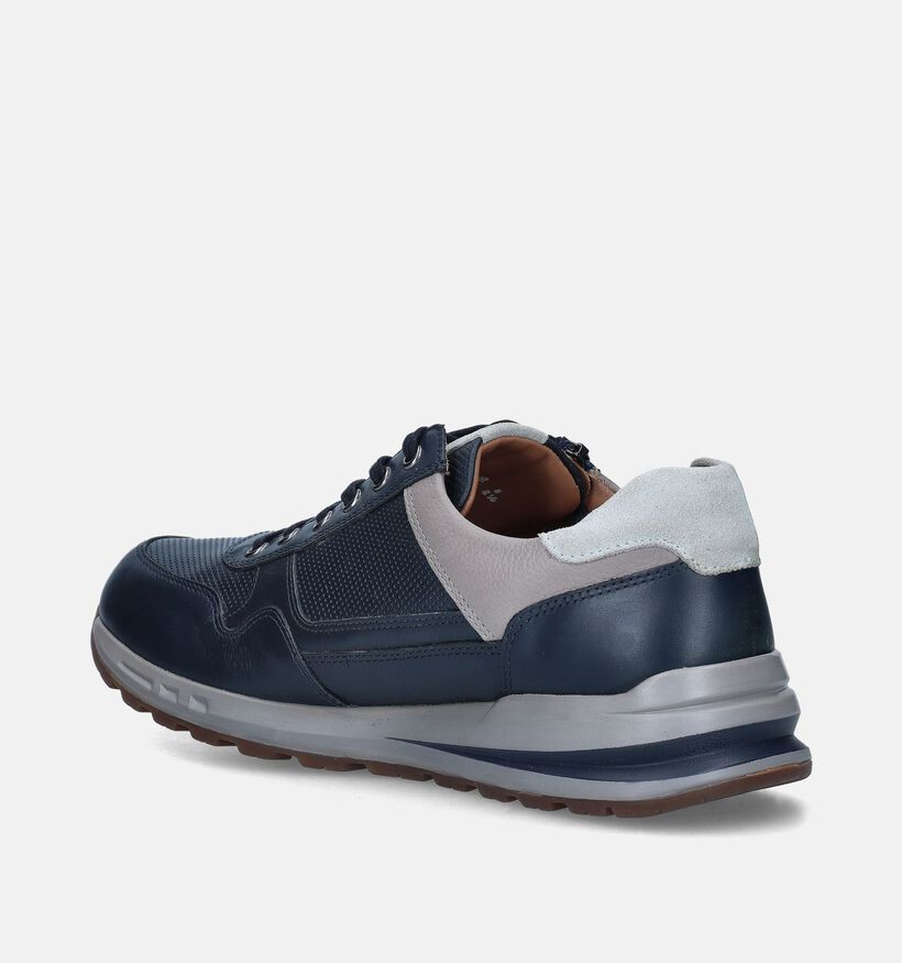 Mephisto Bradley Randy Blauwe Veterschoenen voor heren (355158) - geschikt voor steunzolen