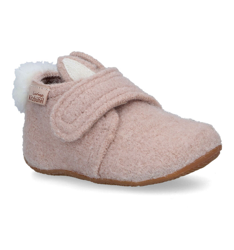 Living Kitzbühel Pantoufles fermées en Beige clair pour filles (317004)