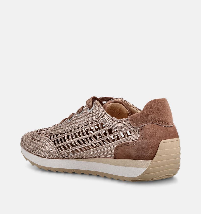 Softwaves Rafia Bruine Veterschoenen voor dames (373381) - geschikt voor steunzolen