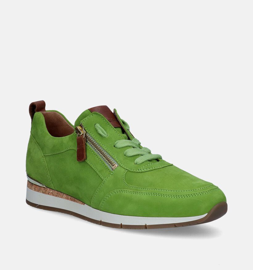 Gabor Limoen Groene Sneakers voor dames (339481) - geschikt voor steunzolen