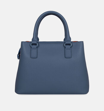 Laurent David Handtassen Cognac/Blauw